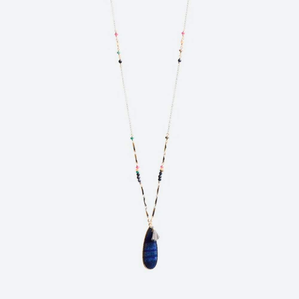NAKAMOL Timor Natural Stone Pendant Necklace